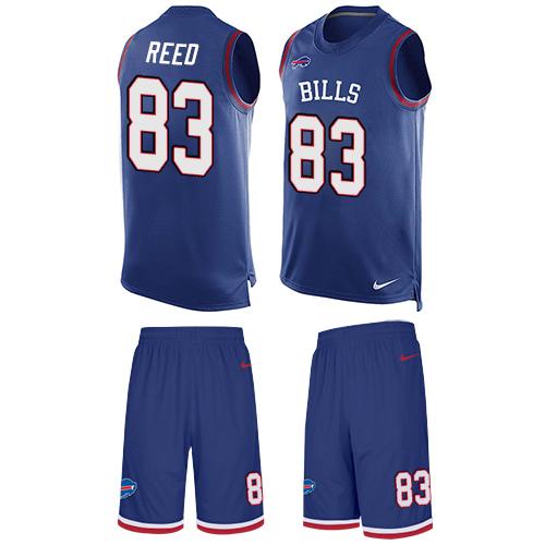 Nike Bills #83 Andre Reed Royal Blue Team Color Men's Stitched NFL Limited Tank Top Suit Jersey - Click Image to Close
